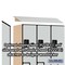 Salsbury Industries 2 Tier 'S' Designer Locker, 54"Wx76"Hx21"D, 6 Door, Gray 18-27361GRY - alternate 8